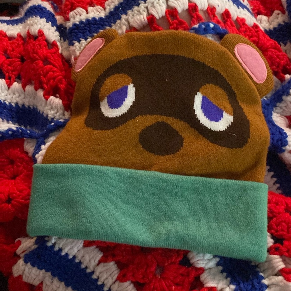 Animal Crossing Tom Nook Big Face Beanie Hat Cosplay Nintendo